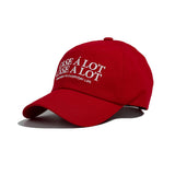 Slogon logo ball cap - red