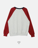 Casual Mood Raglan Sweat Shirt (3color)