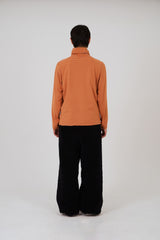 COLOR POP TURTLENECK T-SHIRTS - ORANGE