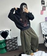 ラビンインファイア フーディーTシャツ🖤🩷2カラー