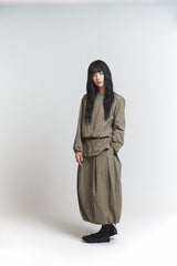 Layered Blouse / Khaki Brown