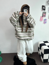 FLEECE❤RIVET TWO PIMTUCK LONG PANTS 🖤🤍🩶3COLOR