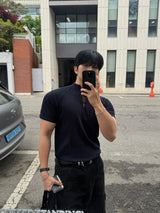 Sain zip-up short sleeve