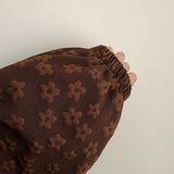 Bonv Flower Embossed stereoscopic pattern hood zip-up