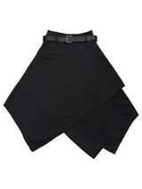 [set] belt shadow wrap skirt (2color)