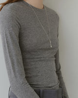 [Silver 925] Melting Drop Necklace (Silver)
