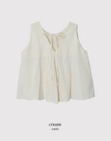 #バックスリットストラップスリーブレスブラウス (4color)