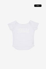 イタリアアップリケラグランTシャツ