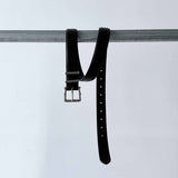 Matte Silver Engraved Buckle Belt