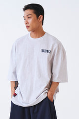 コアスモールロゴジャイアントフィットショートスリーブ Melange White