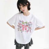 リボン シャワー Tシャツ (2color)