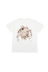 チーターグラフィックオーバーサイズTシャツ ホワイト