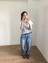 シーポケットストレートデニム(1color)