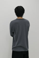 Symbol Logo Stripe T-Shirt Charcoal