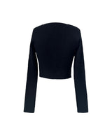 Daisy two button V-neck crop long sleeve cardigan (6 colors)