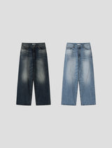 Fill Washed Wide Denim