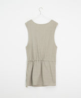 Grine Pigment String Layered Sleeveless One Piece
