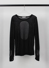 BACK HOLE LINEN KNIT