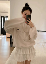 Mountain Big Pocket Fleece Loose Anorak (3color)