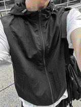 Nylon Hood Vest