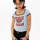 PEACE Crop T-shirt [2Color]