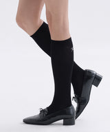 THETIS EMBROIDERY SOCKS_TT6S712BK