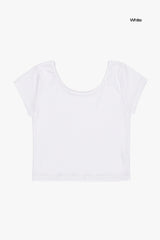 スタンダードワイドUネッククロップTシャツ