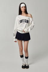 25ソフトラインスウェットシャツ White