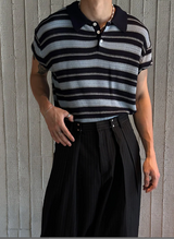 [S/S] Inconnect stripe kara half knit(3color)