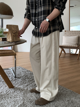 Look Wonderant 3-Layer Lengths Round Tuck Wide Banding Pants
