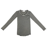 ストライプロングTシャツ