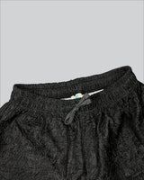 CRINKLE SHORTS DENIM BLACK (SHORT FIT)