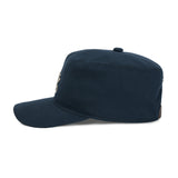 Leaf VZ Monogram Twill Pillbox Cap / Navy