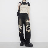 (Unisex) Letian vintage denim pants