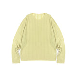 [1+1] LMN Laurent Ribbed See-Through Long-Sleeved T-Shirt (4 colors)