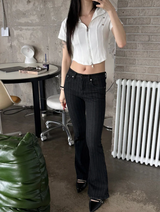 Chic stud half zip up(4color)