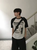 74ラグランにットショートスリーブTシャツ