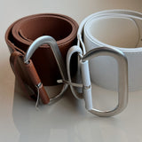 Leather lock belt