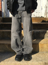  Ront Brush Flare Denim Pants 2C