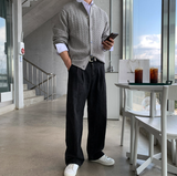  all-day round neck knit cardigan