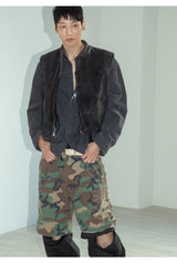  Hard Canvas Western Vest [ CHARCOAL ]