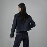 Black Indigo Classic Denim Jacket - YA391