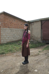 Moro オフショルダーTシャツ  (4color)