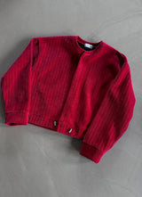 [F/W] ベルベットクロップカーディガン(3color)