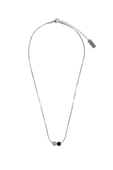 Snake chain] ミニ ダブル スマイル ネックレス