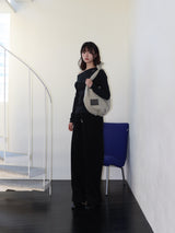 コーデュロイストラップパンツ (BLACK)