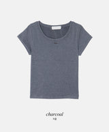 Basic U-neck Warm Pendant T-shirt (5color)