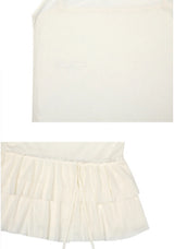 MERMAID MINI DRESS cream