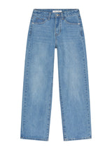 4TH REORDER LOOSE STRAIGHT FIT BLUE DENIM PANTS code 18100