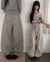 ヒシェルウォッシュドワイドパンツ